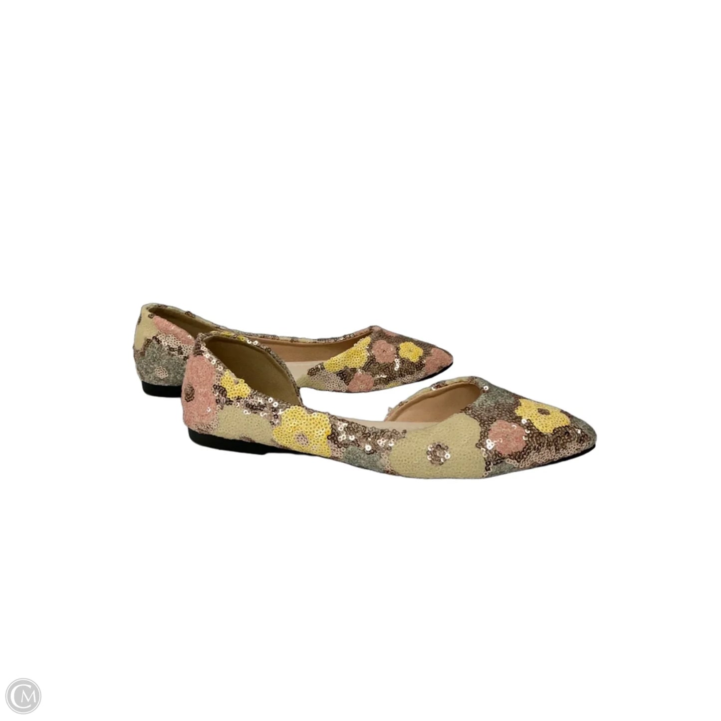 Shoes Flats By Clothes Mentor In Floral Print, Size: 8