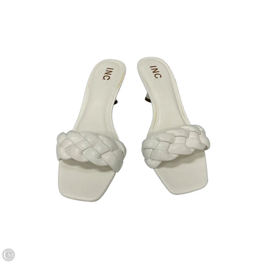 Shoes Heels Block By Inc In White, Size: 9.5