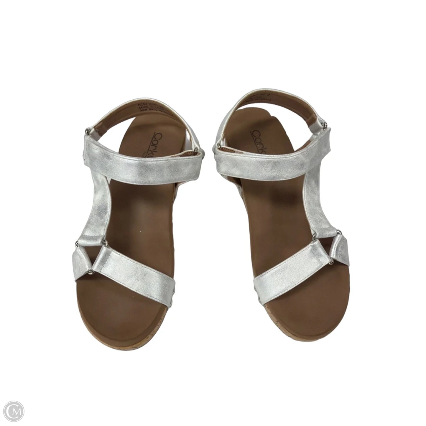 Sandals Flats By Corkys In Silver, Size: 9