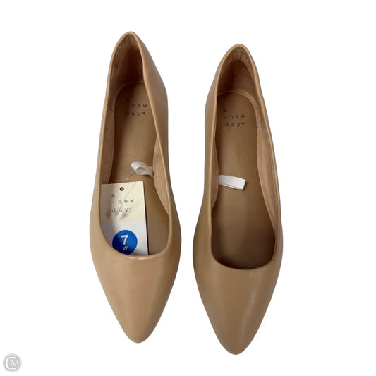 Shoes Flats By A New Day In Tan, Size: 7