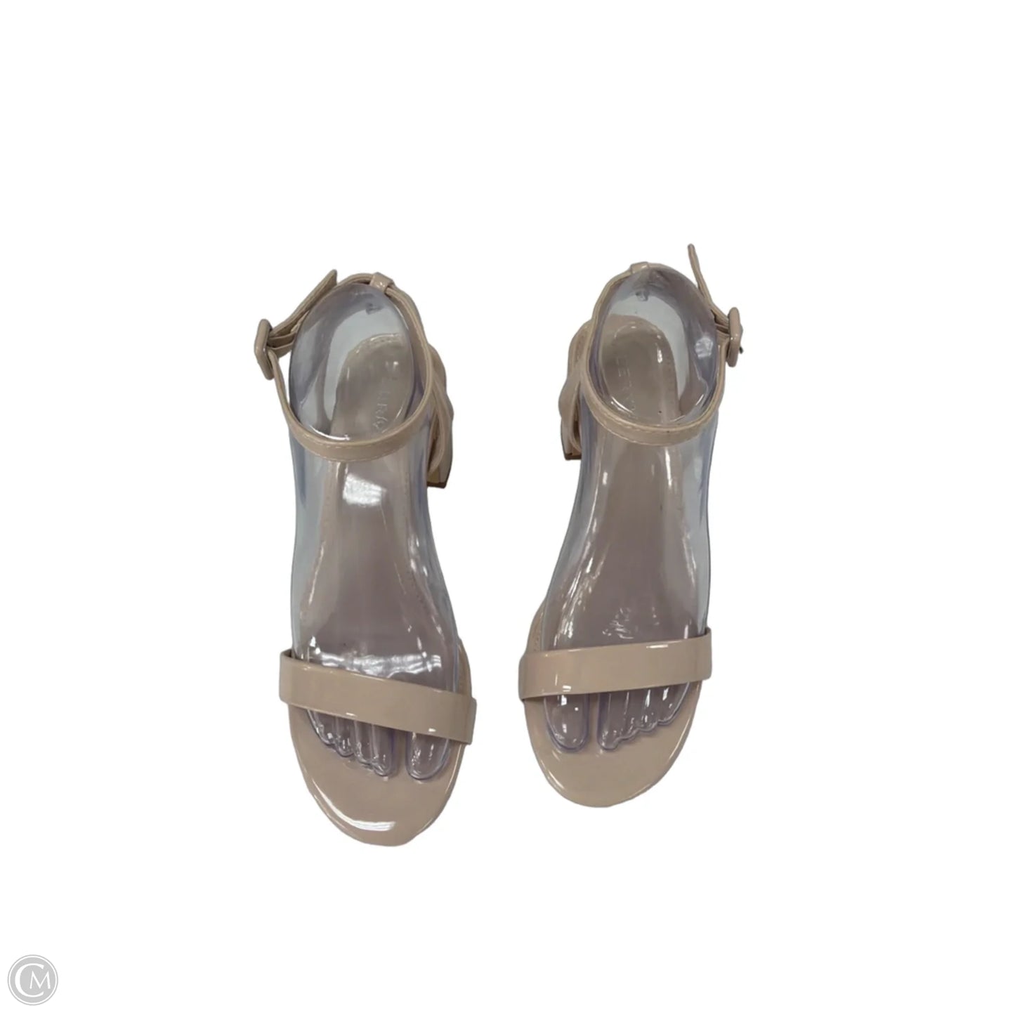Shoes Heels Block By Clothes Mentor In Tan, Size: 7.5