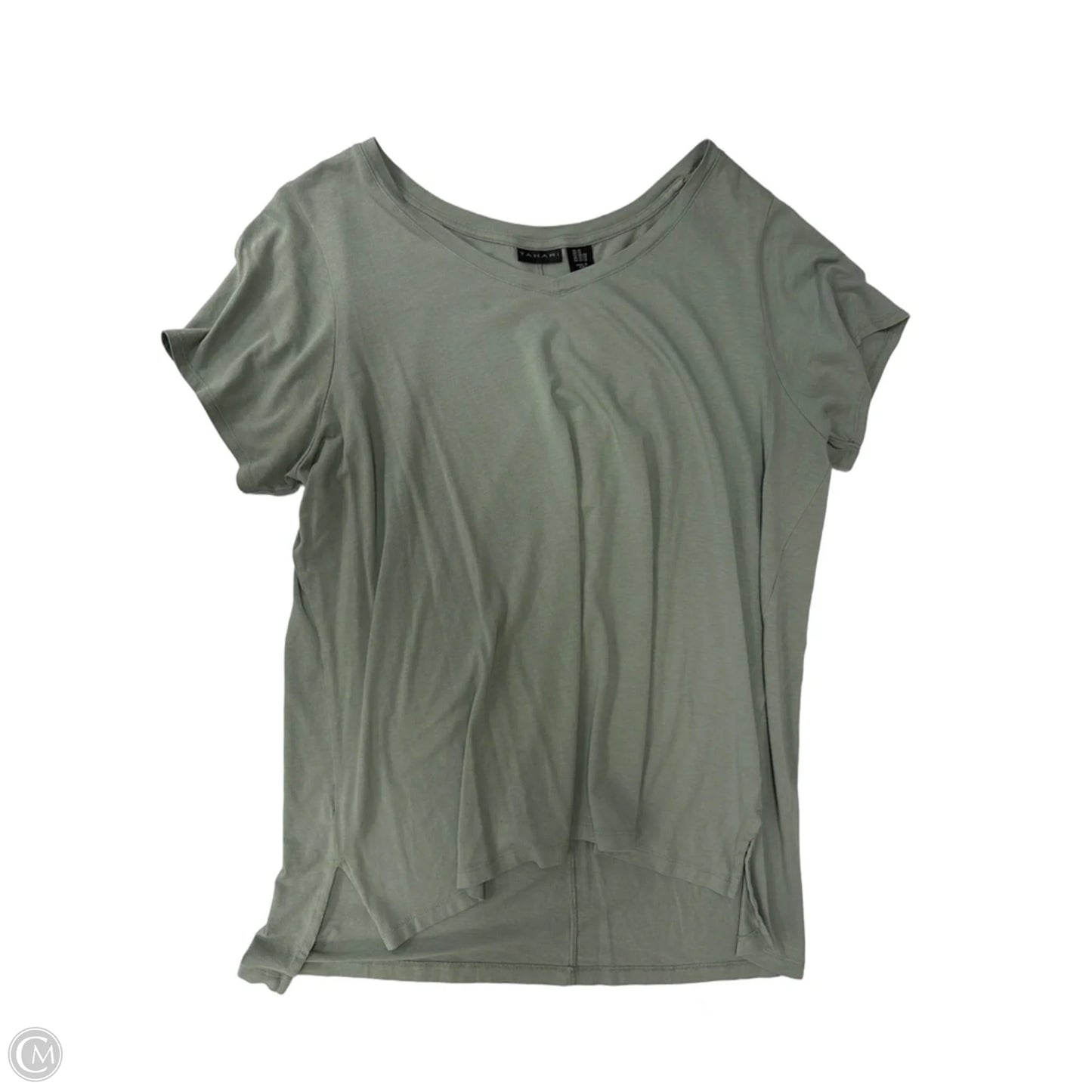 Top Short Sleeve By Tahari In Green, Size: 2x