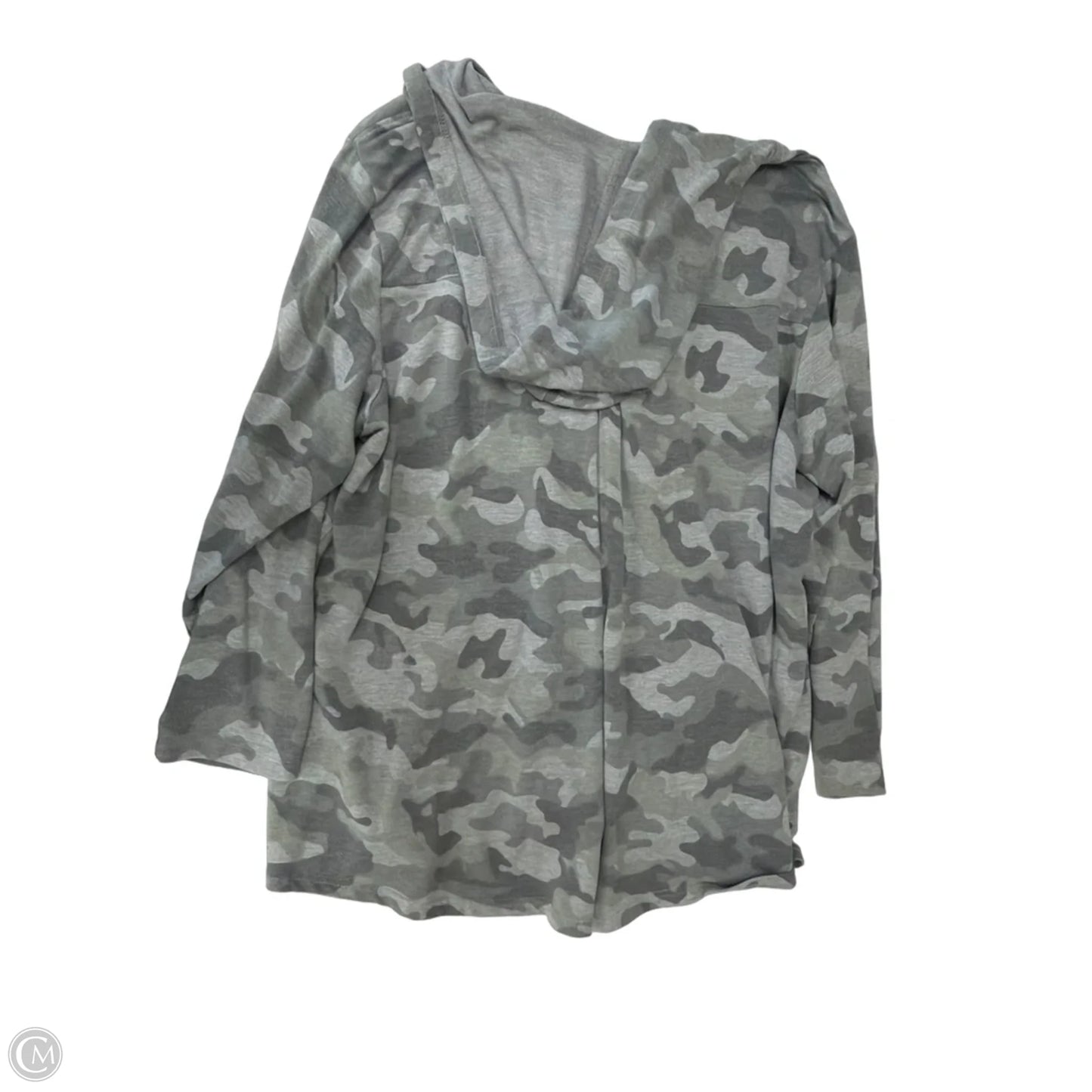 Top Long Sleeve By Jane And Delancey In Camouflage Print, Size: 2x