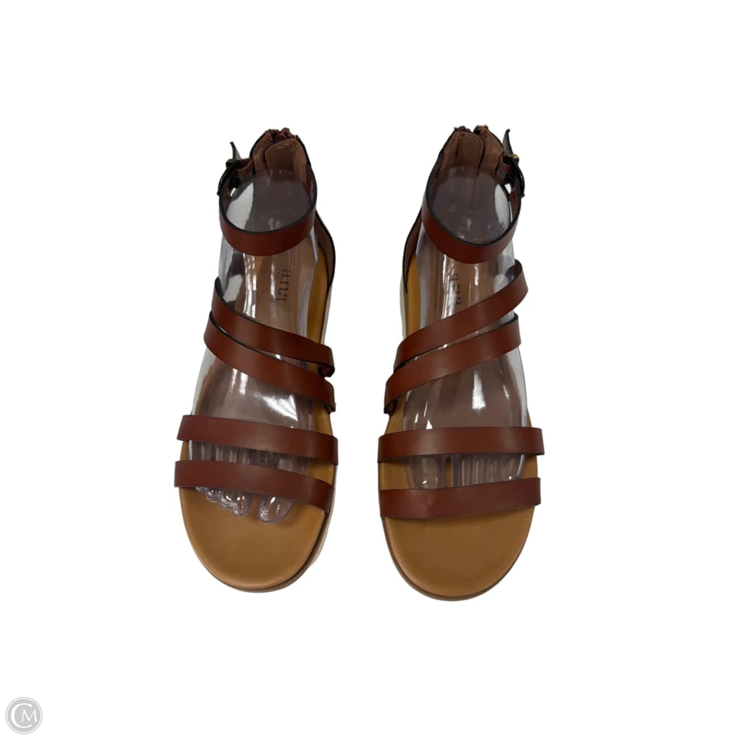 Sandals Flats By Ana In Brown, Size: 8