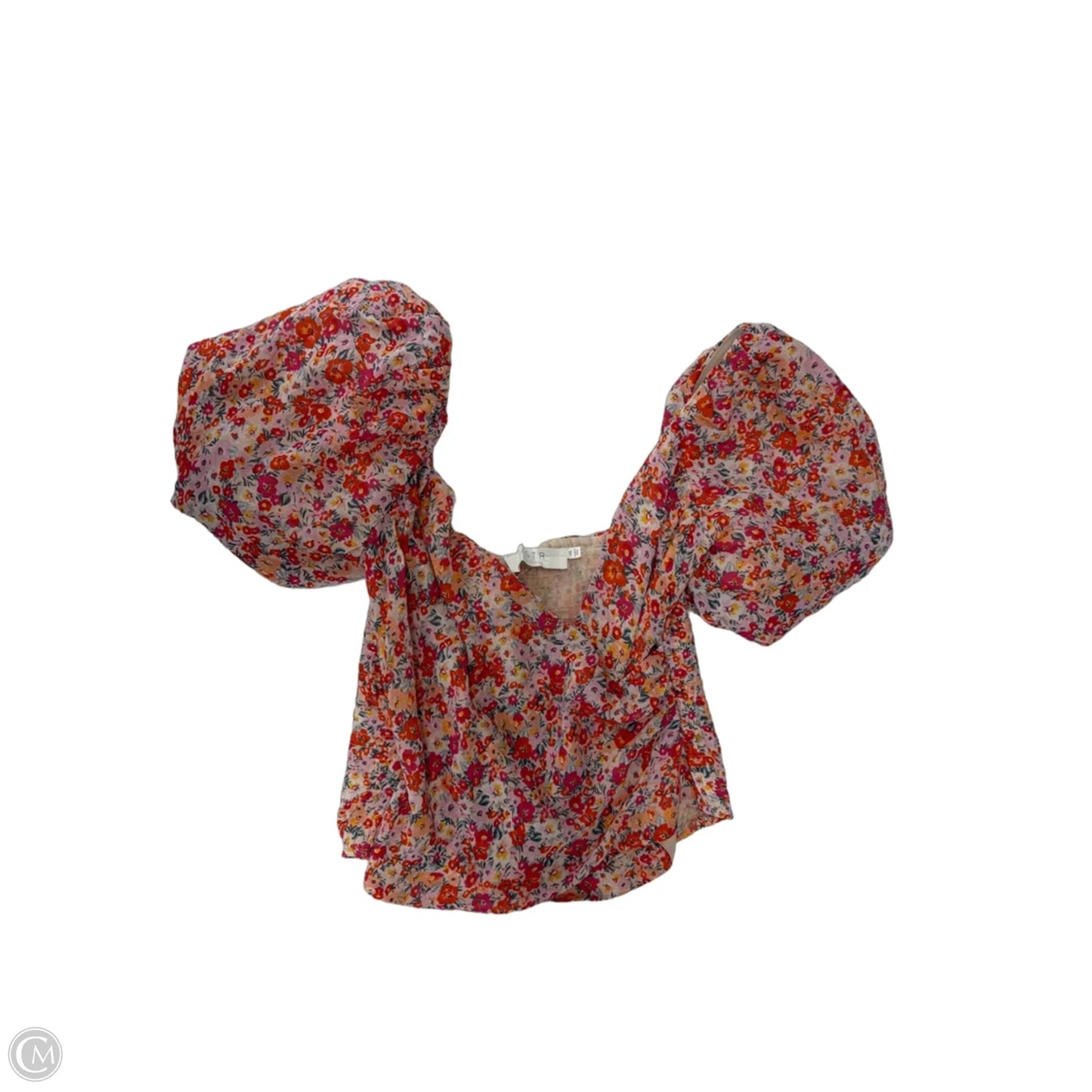 Top Short Sleeve By Astr In Floral Print, Size: Xs