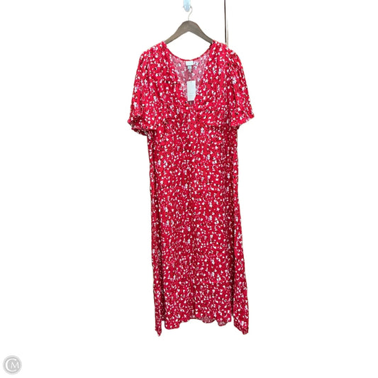 Dress Casual Maxi By A New Day In Red, Size: 2x