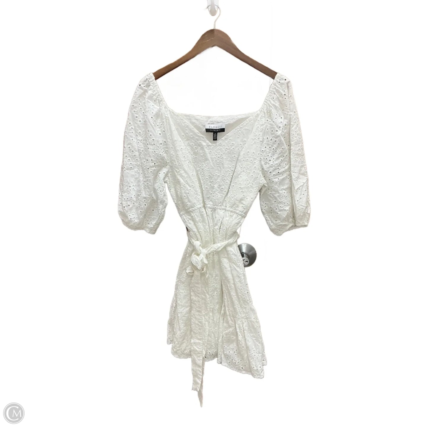 Dress Casual Midi By Eloquii In White, Size: Xl